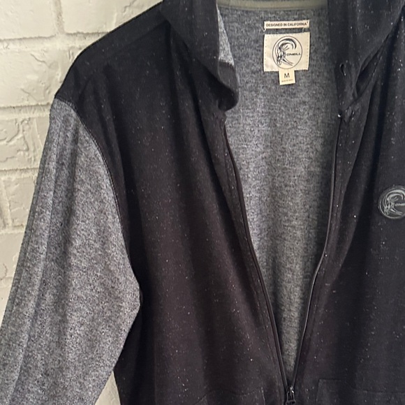 O'Neill Black and Gray  Zip-Up Jacket - Picture 6 of 9